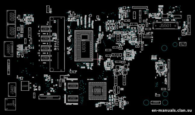 Asus x555ld схема