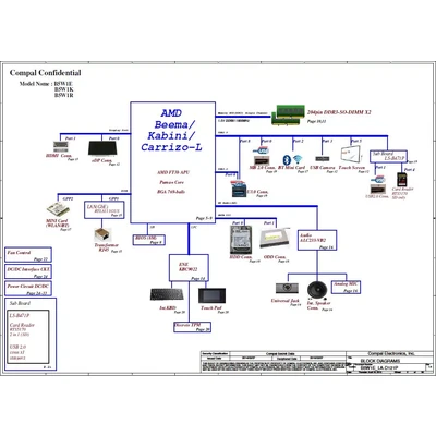 Acer Aspire ES1-520 ES1-521 ES1-522 PCB: LA-D121P schematic