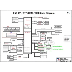 HP ProBook 450 G3 470 G3 series PCB: X63
