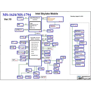 MSI GE62 GE72 6QF series MS-16J4 MS-1794