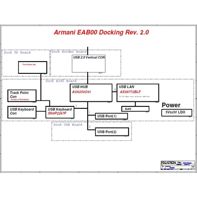 Acer Iconia Tab W500 / W501  Docking station schematic