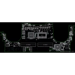 Dell XPS 15 9500 Precision 15 5500 PCB: LA-J191P boardview prewiew