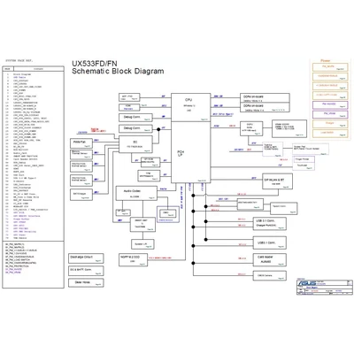 ASUS ZenBook 15 UX533F UX533FD UX533FN schematic