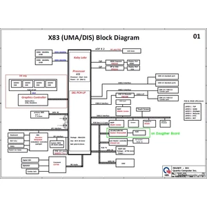 HP ProBook 450 G4 470 G4 series PCB: X83