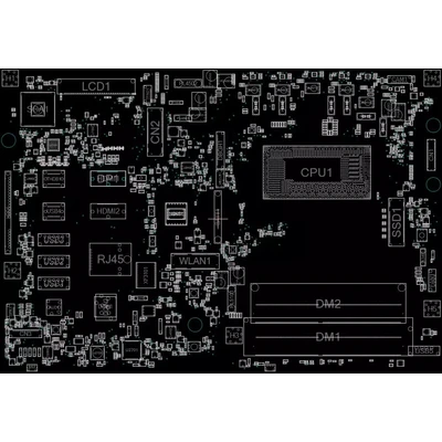 Acer Aspire C24-1700 С27-1800 AiO PCB: 2020251-2 boardview