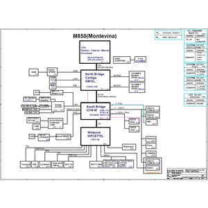 M850 Main Board MBX-205 schematic prewiew