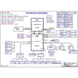 Fujitsu LifeBook AH531 PCB: FH5