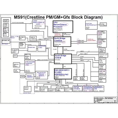 MBX-165 MS91 Main Board schematic