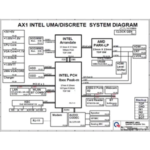 HP G42 G62 G72 Compaq Presario CQ42 PCB: AX1