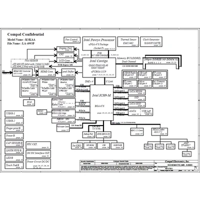 Toshiba Satellite A500 A505 series PCB: LA-4993P  schematic