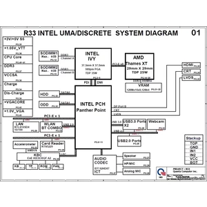HP Pavilion g4 g6 g7 series PCB: R33