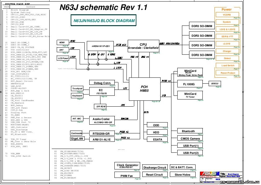 Asus n60dp схема